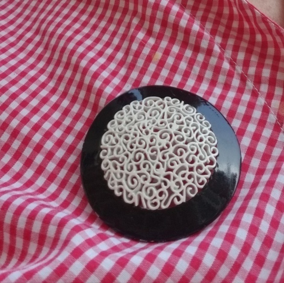 Vintage‎ enamel. Brooch - Picture 3 of 6